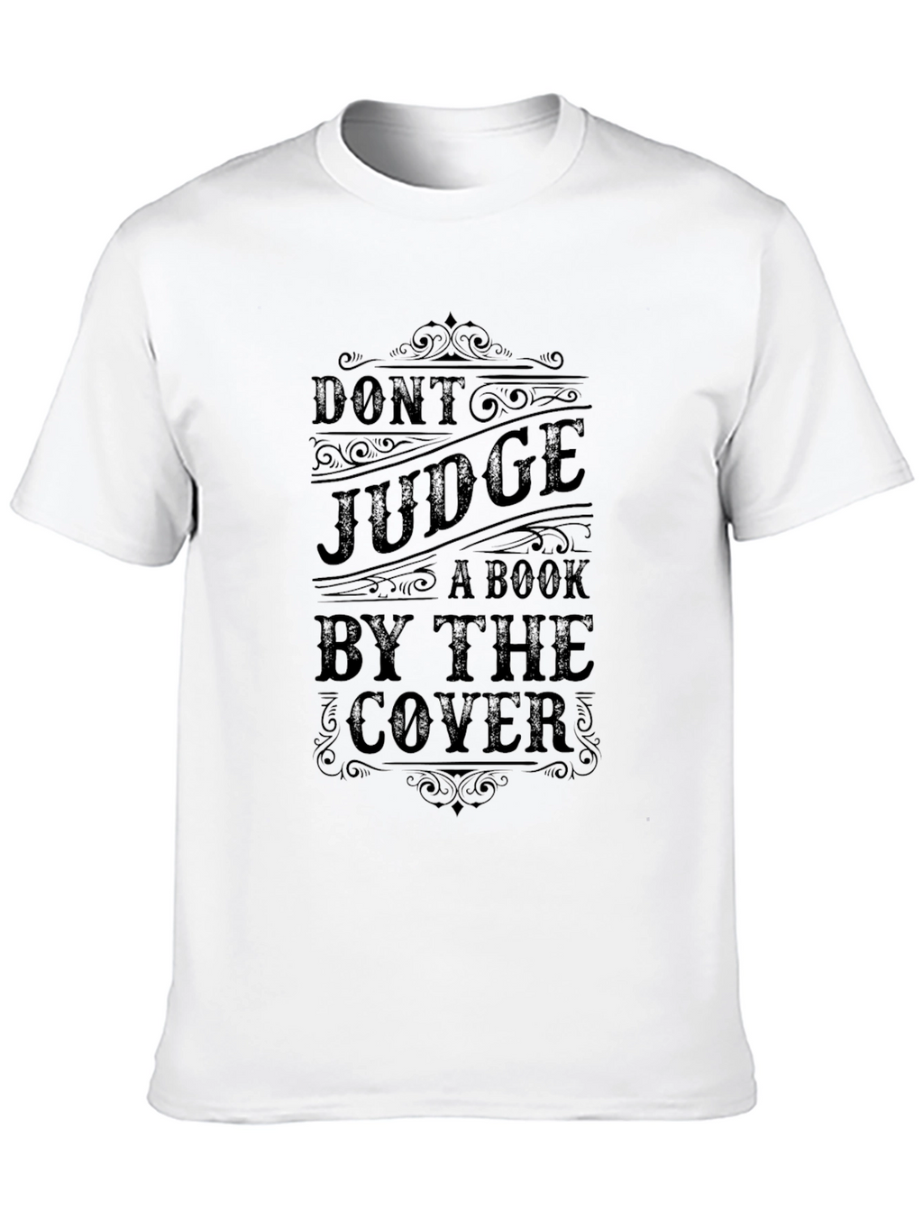 Dont Judge a Book Cover Novelty T-Shirt