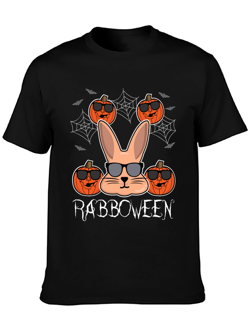 Rabboween T-Shirt: Spooky Bunny Pumpkin Tee