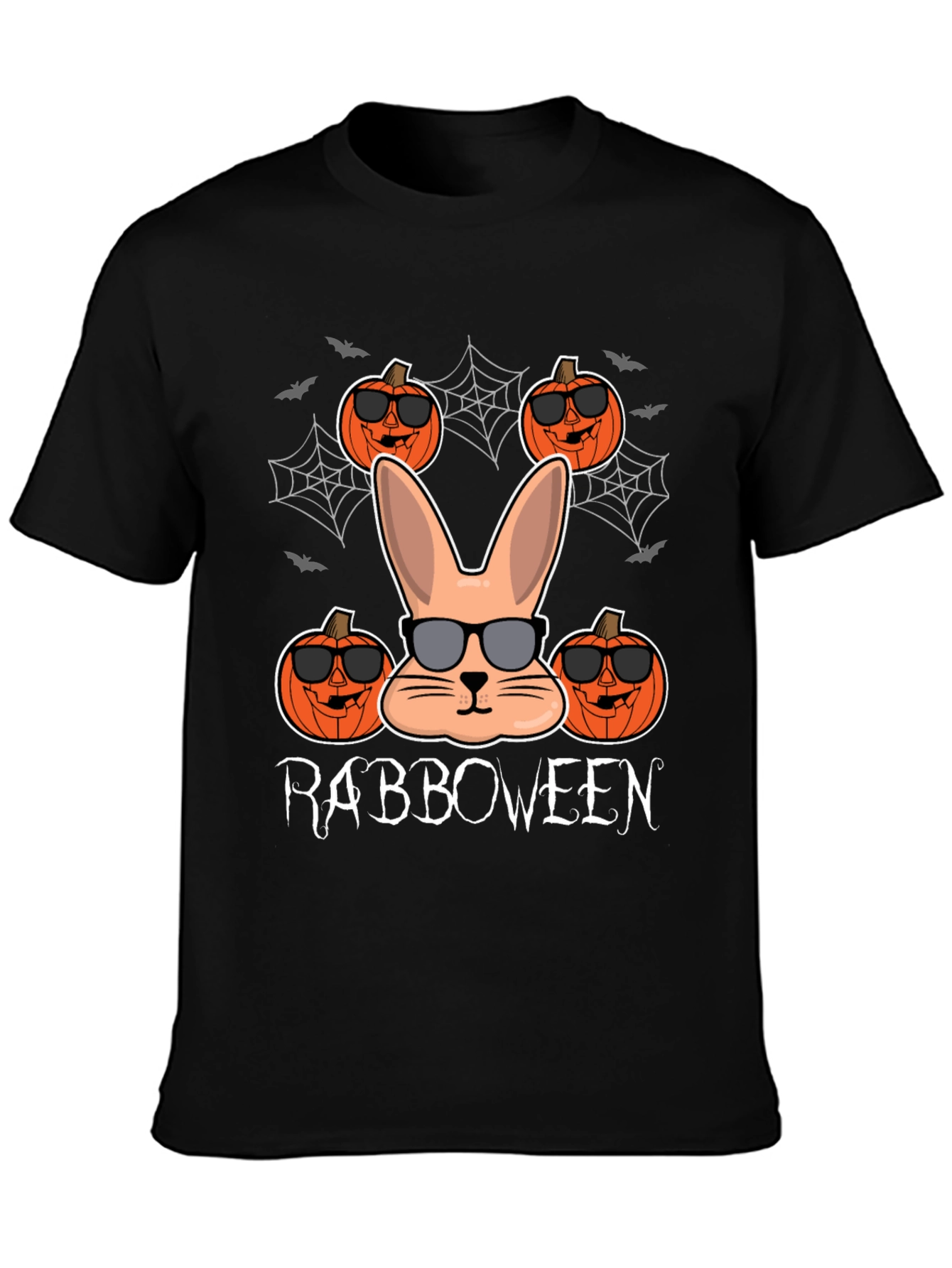 Rabboween T-Shirt: Spooky Bunny Pumpkin Tee