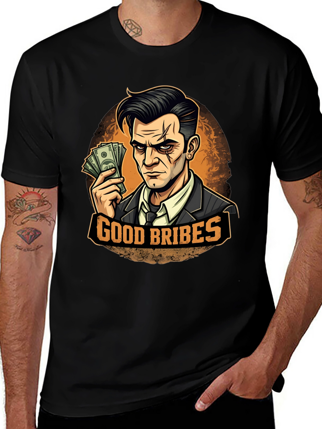 Good Bribes Graphic T-Shirt - Black