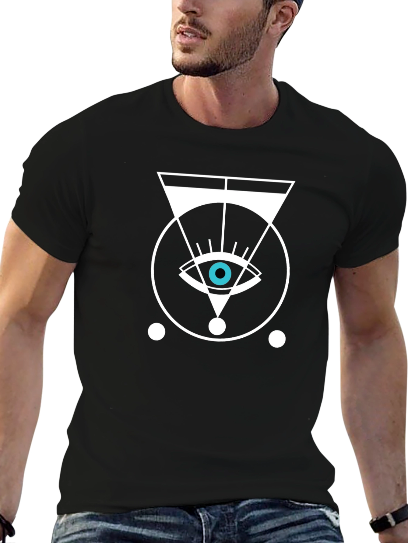 Mystic Eye Graphic Black T-Shirt