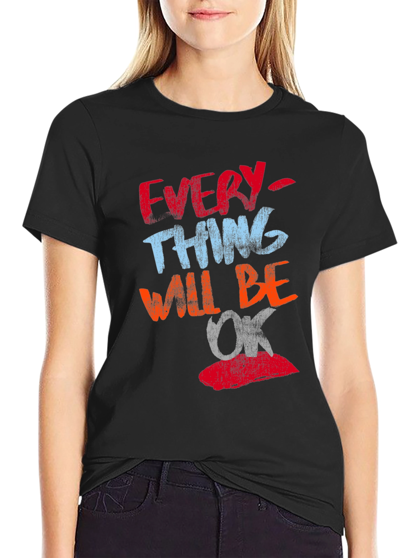 Everything Will Be OK T-Shirt Positive Graphic Tee
