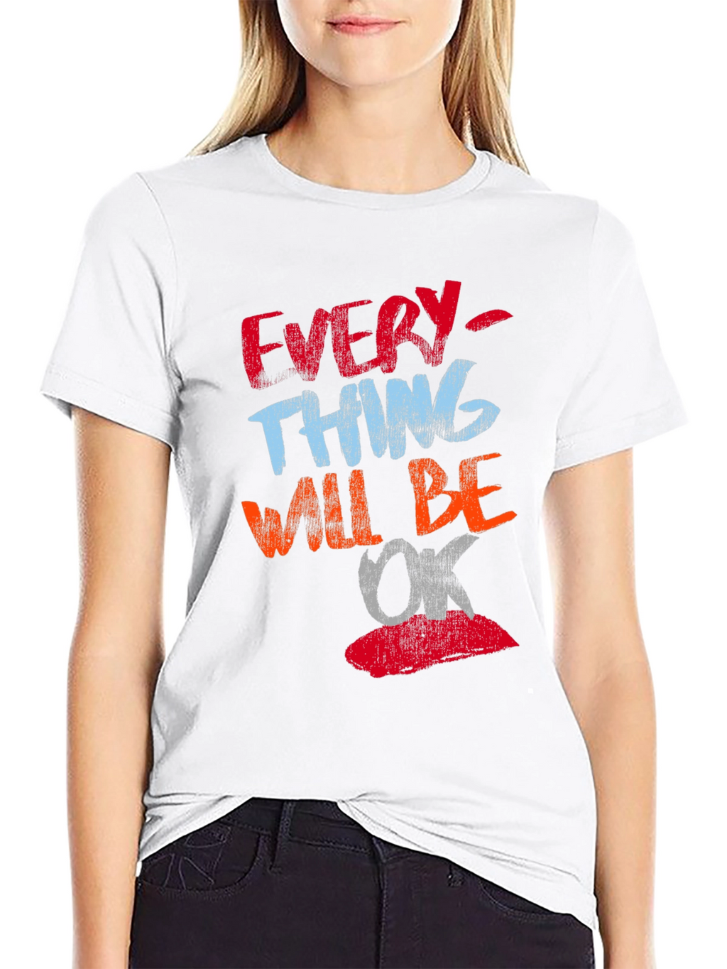 Everything Will Be OK T-Shirt Positive Graphic Tee