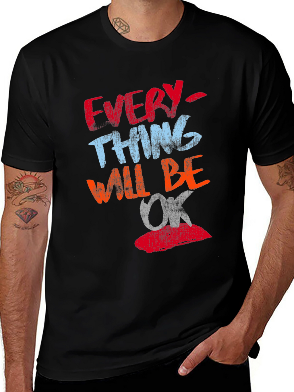 Everything Will Be OK T-Shirt Positive Graphic Tee