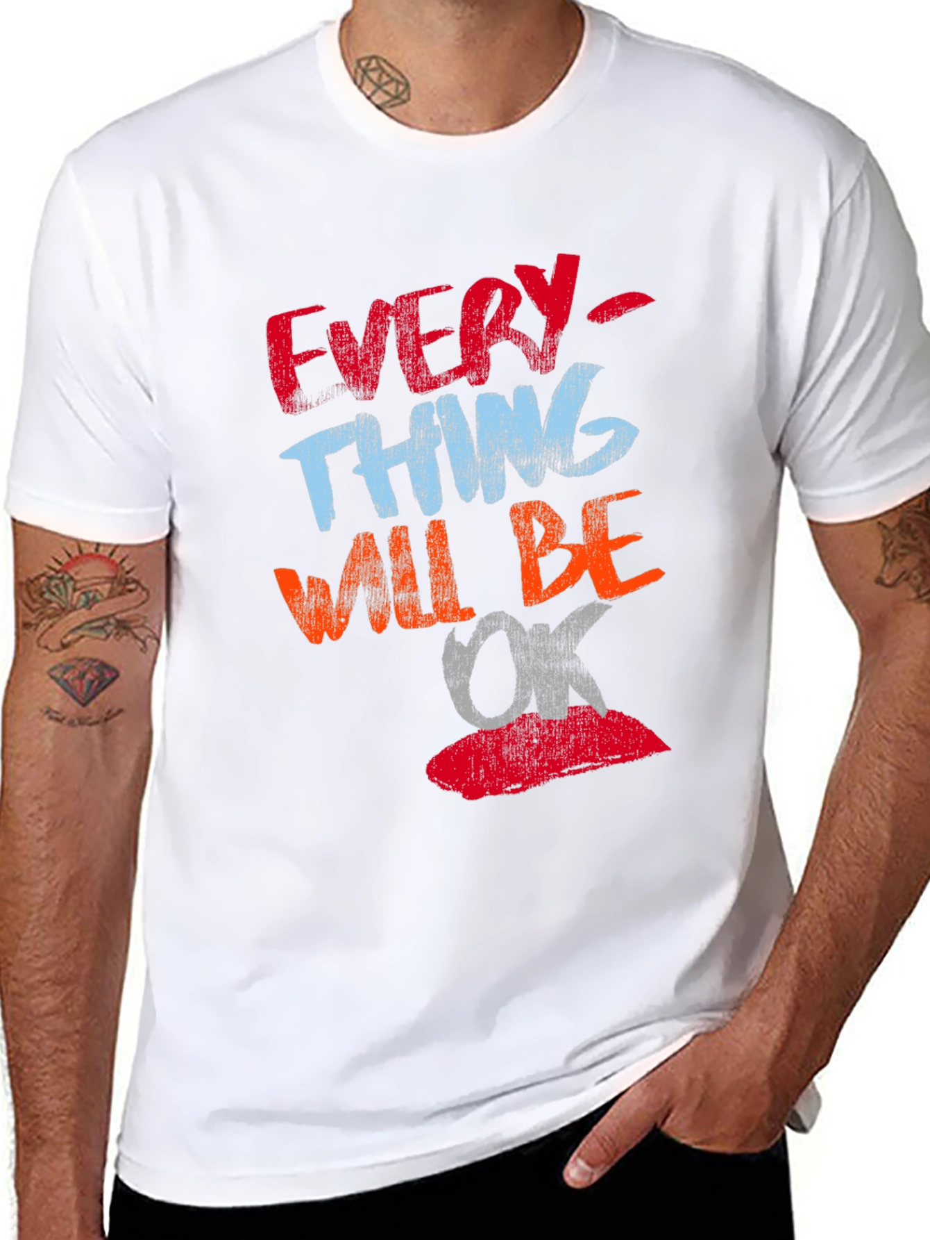 Everything Will Be OK T-Shirt Positive Graphic Tee