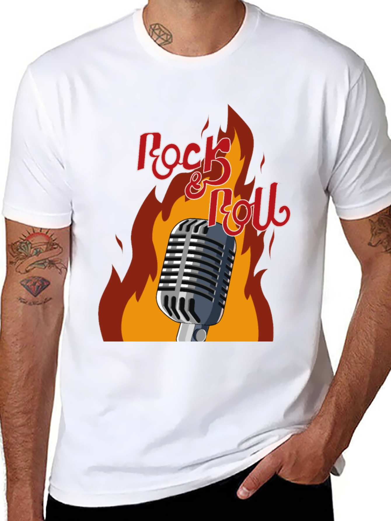 Rock & Roll Graphic T-Shirt