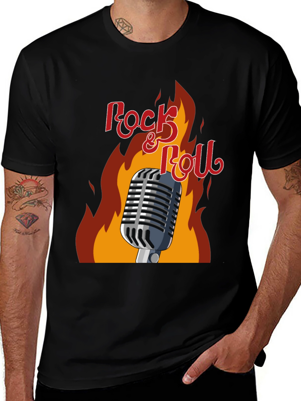Rock & Roll Graphic T-Shirt