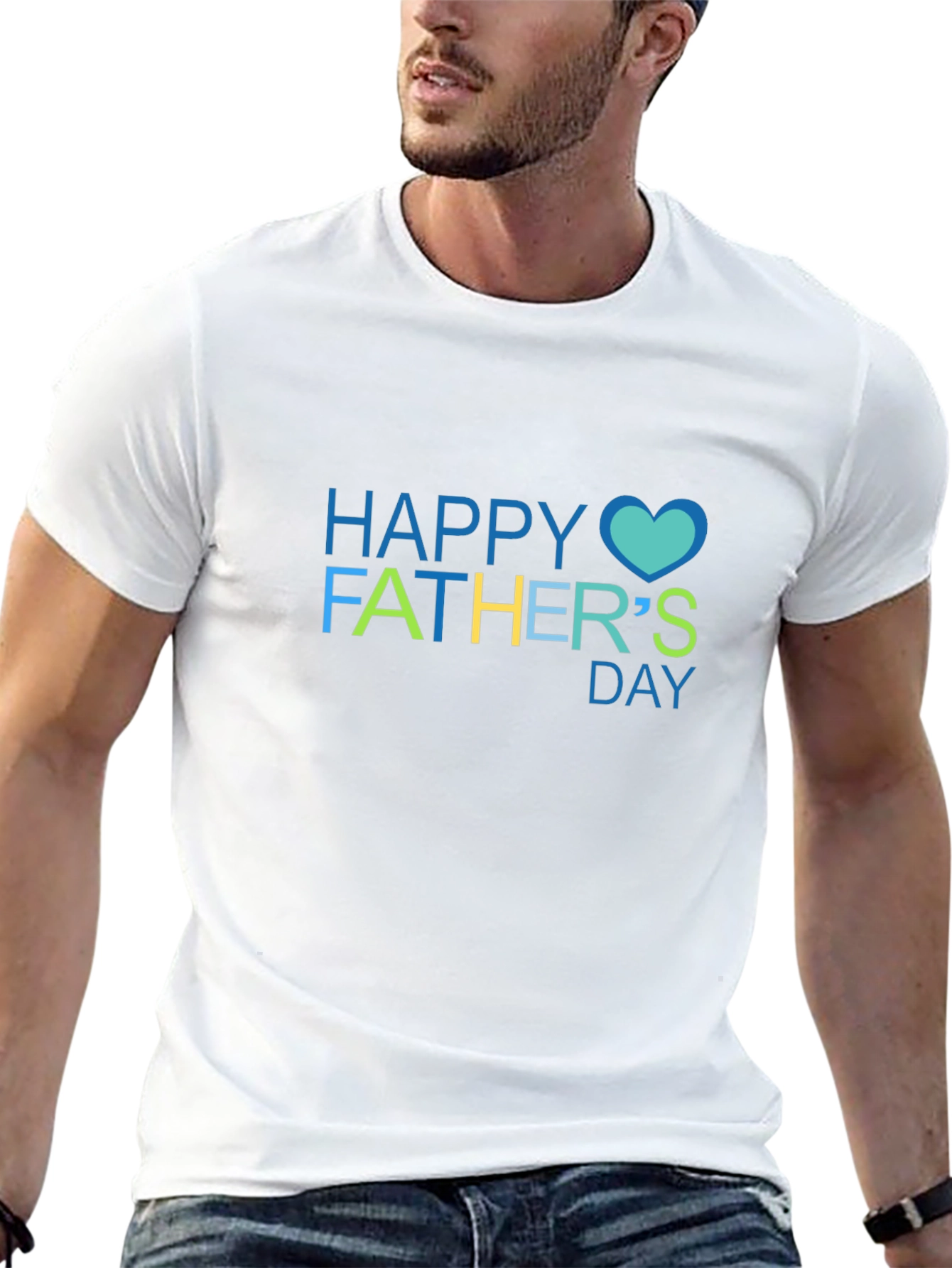 Happy Fathers Day Black T-Shirt