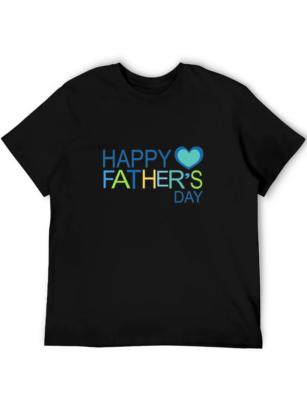 Happy Fathers Day Black T-Shirt