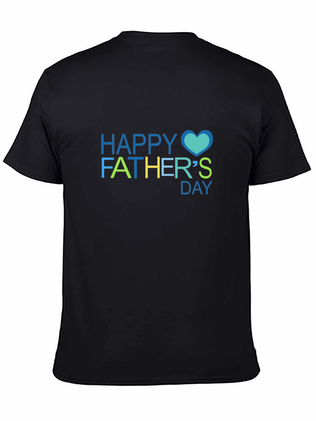 Happy Fathers Day Black T-Shirt