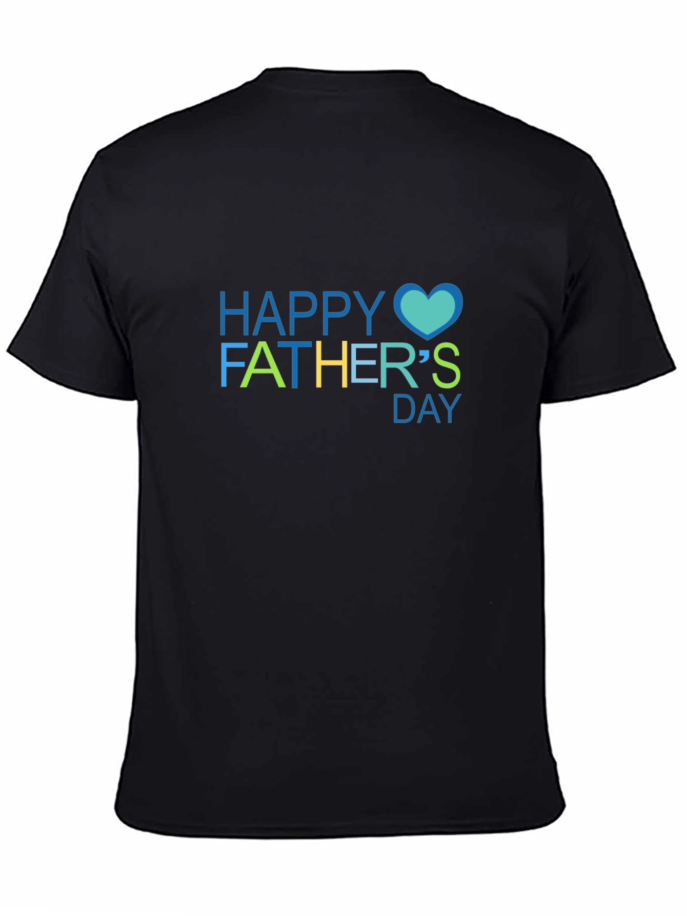 Happy Fathers Day Black T-Shirt