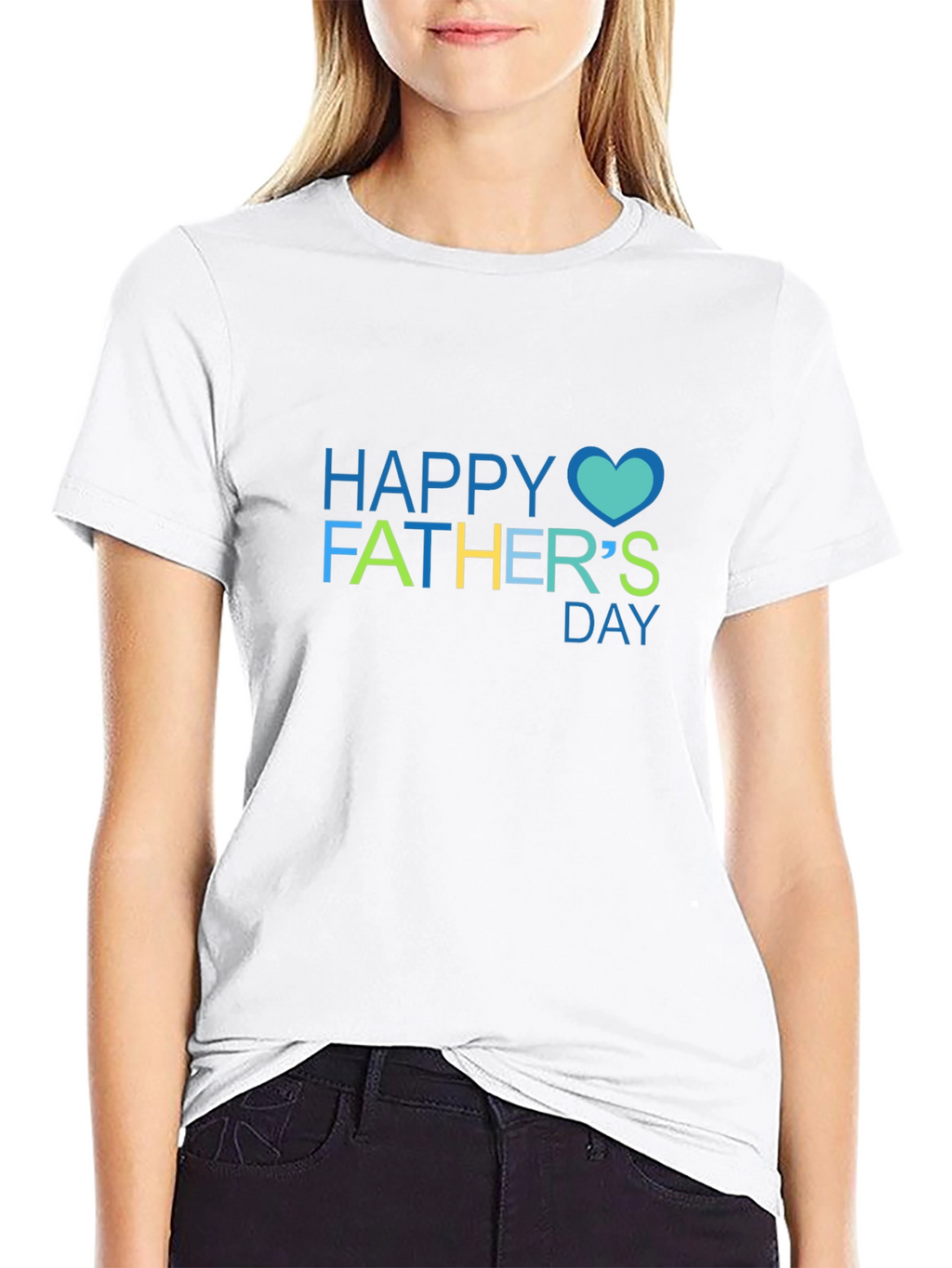 Happy Fathers Day Black T-Shirt