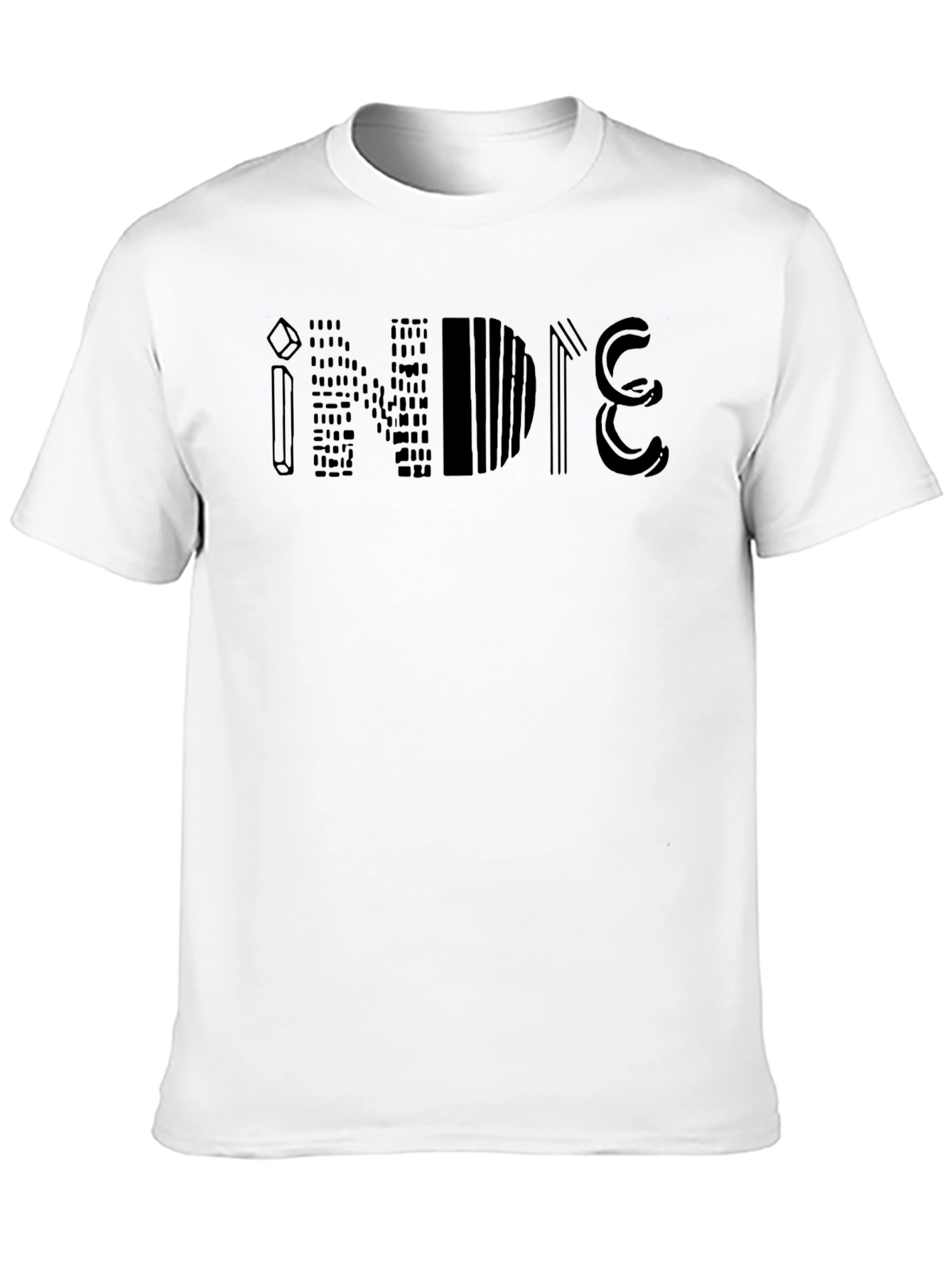 Indie Black Graphic Tee - Stylish and Unique