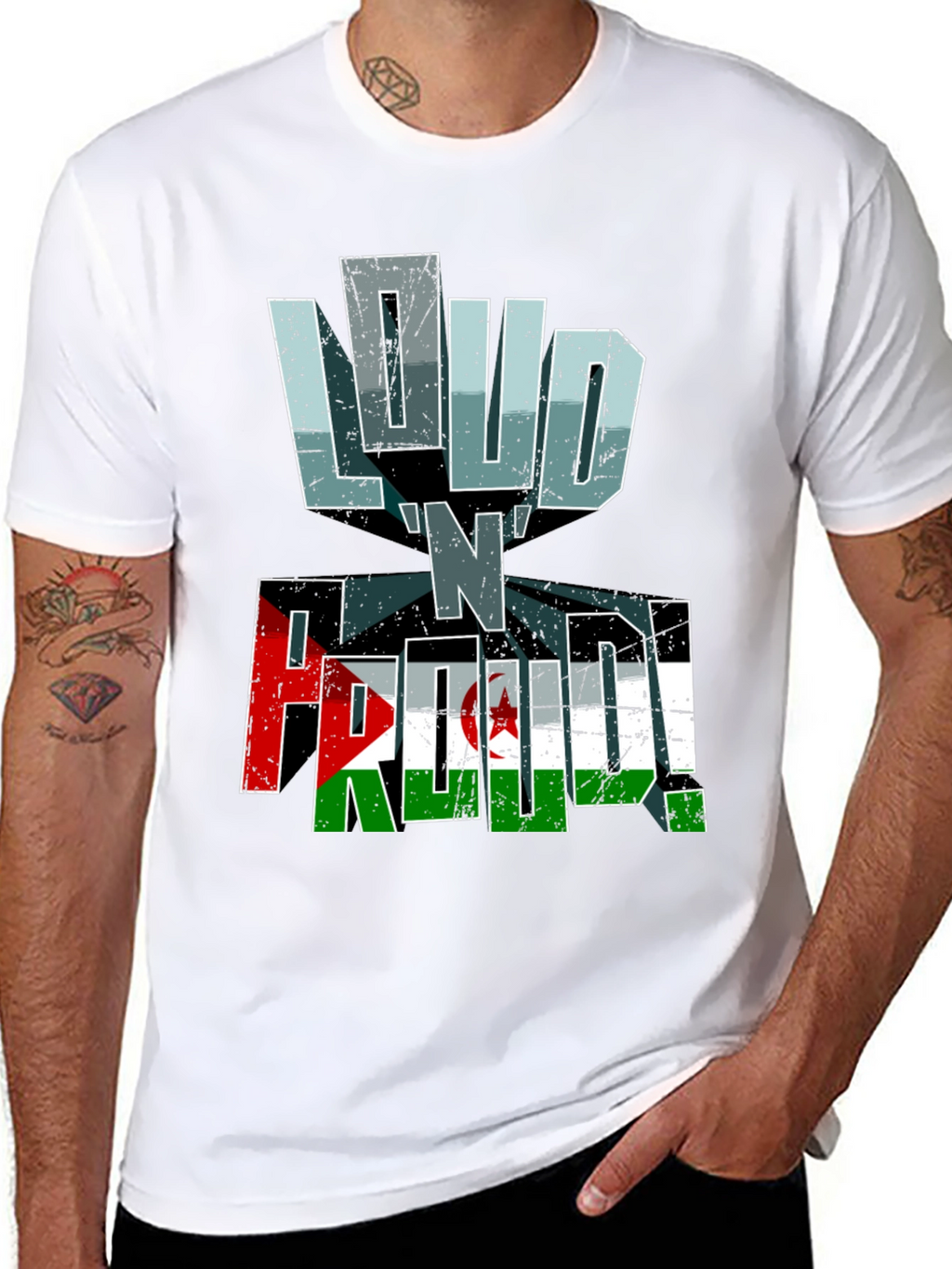 Loud N Proud Western Sahara Flag T-Shirt