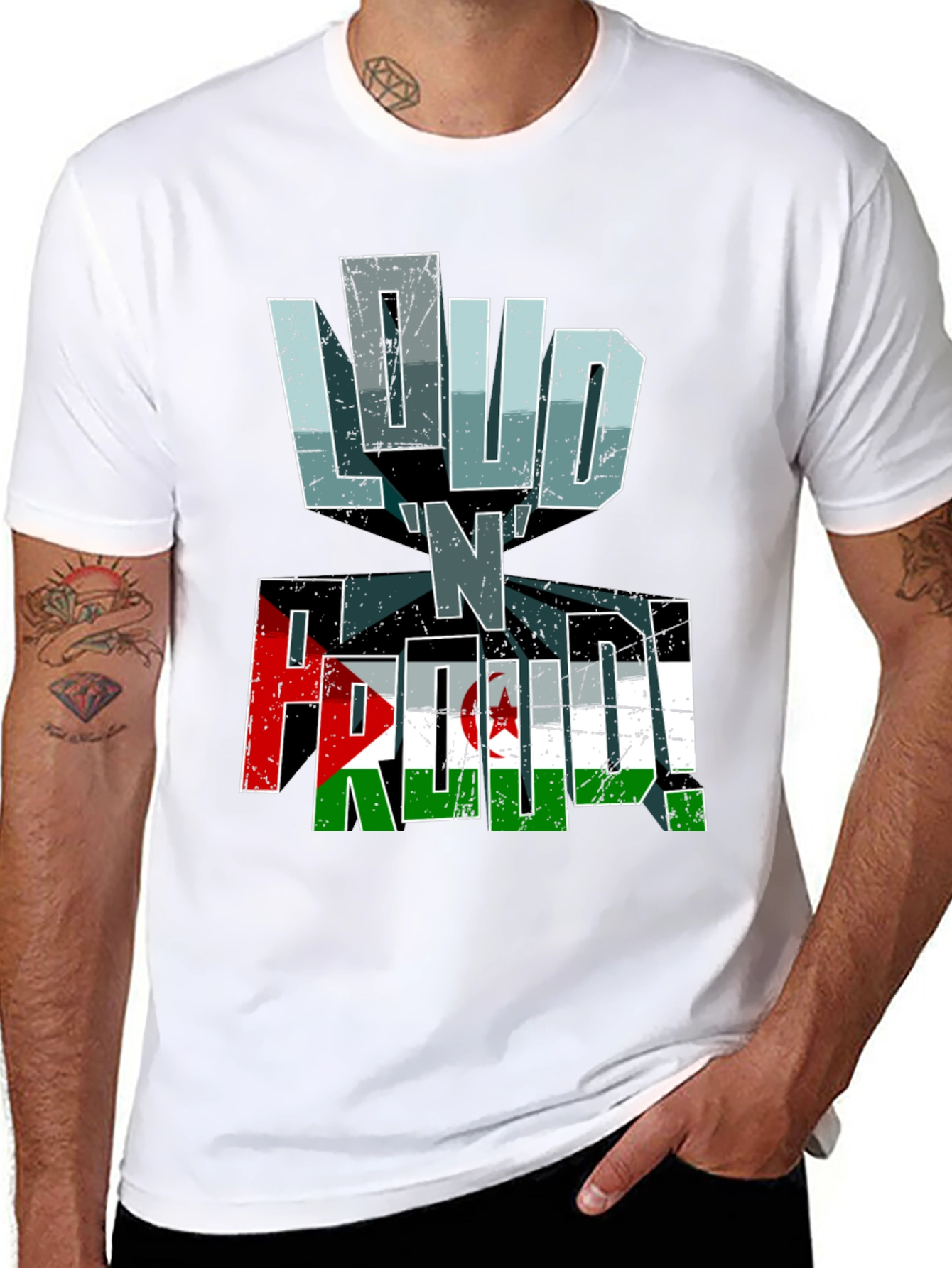 Loud N Proud Western Sahara Flag T-Shirt