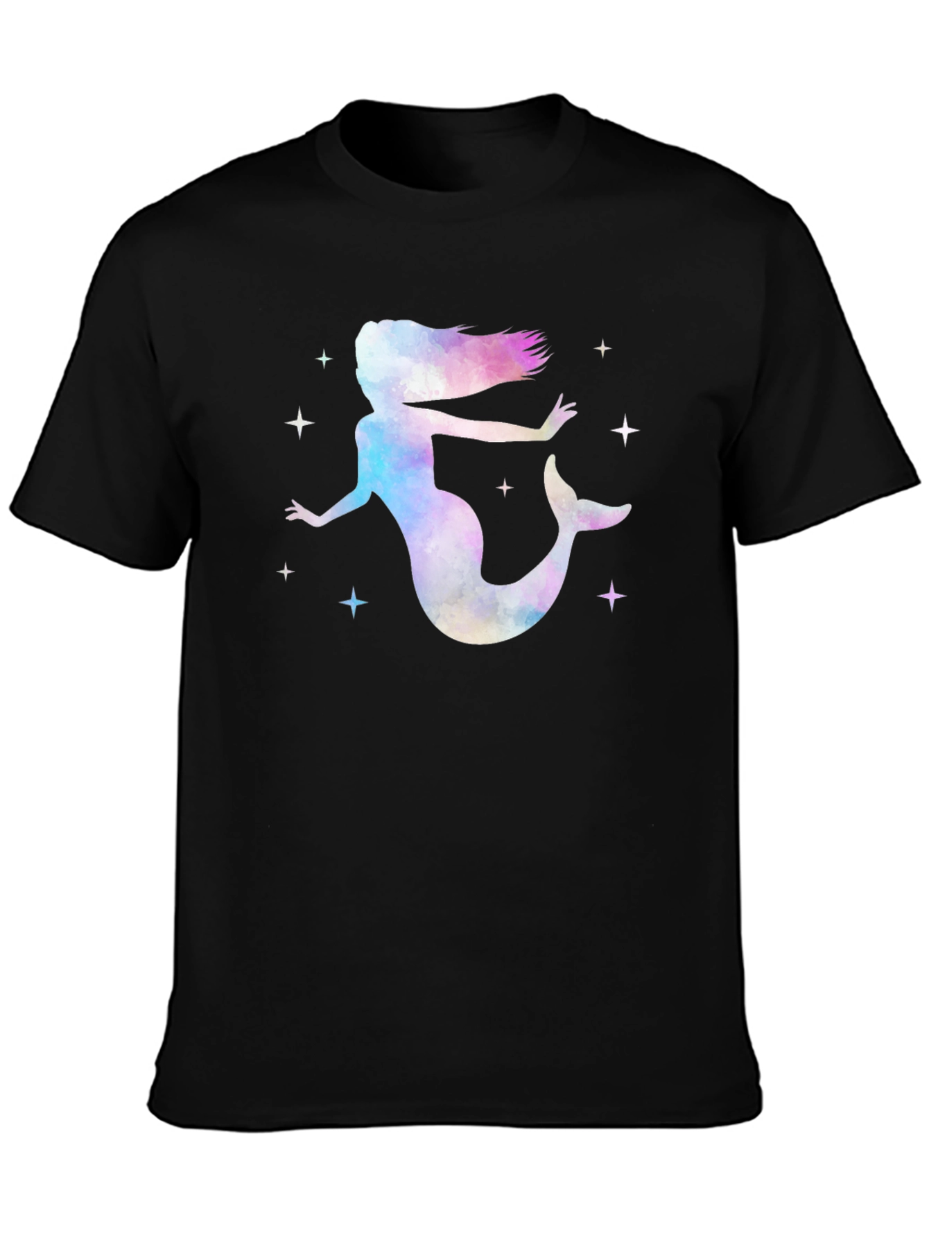Watercolor Mermaid T-Shirt - Fantasy Tee
