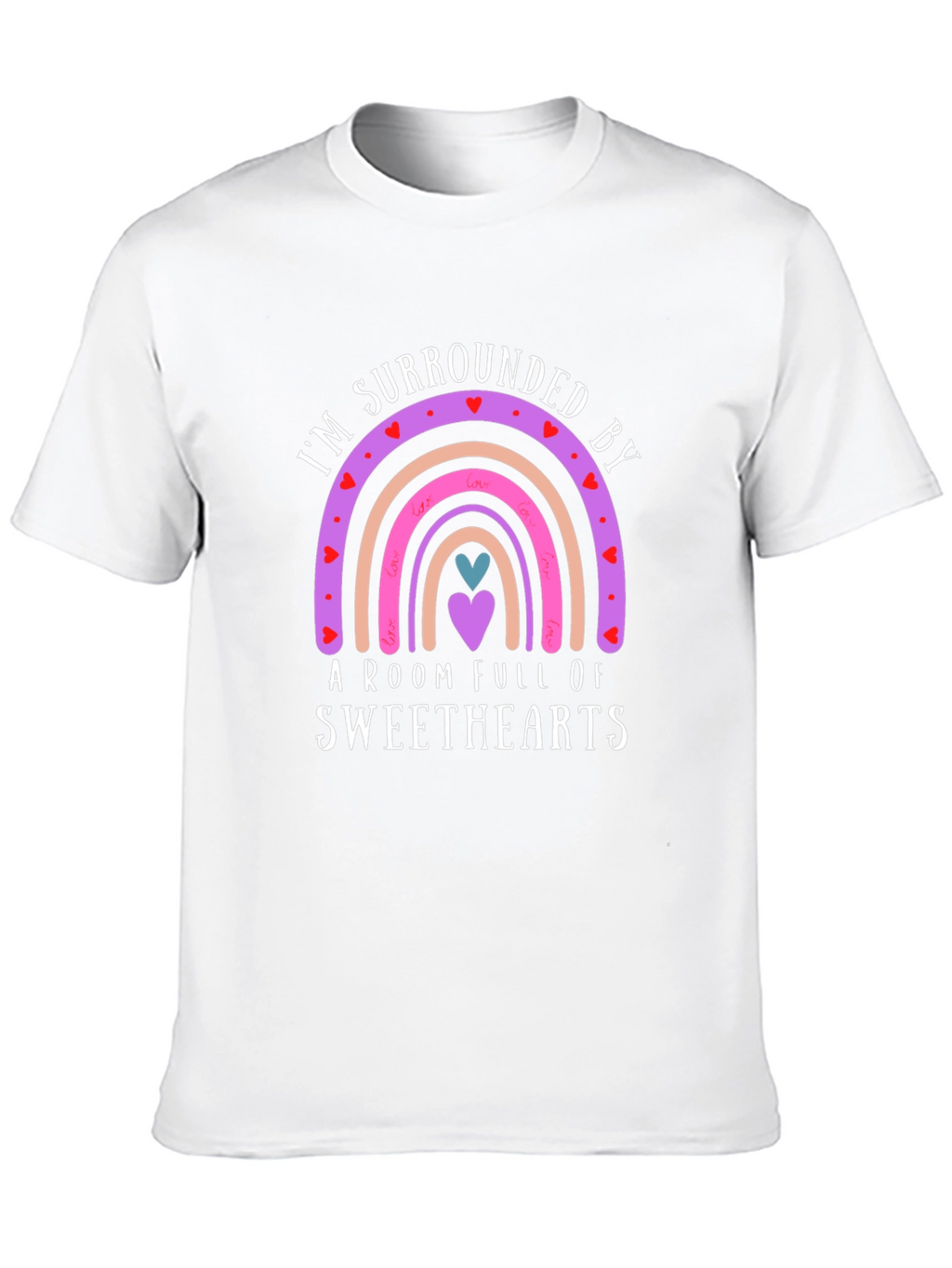 Sweethearts Rainbow Valentines Day T-Shirt