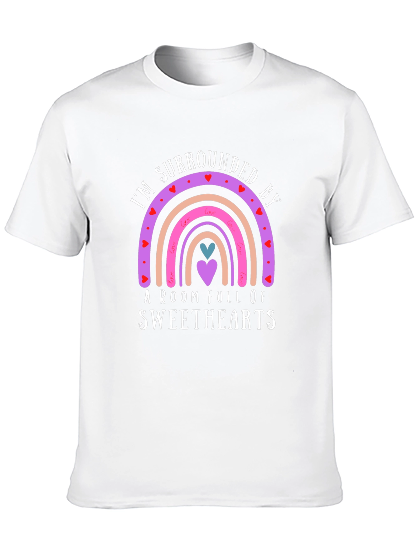Sweethearts Rainbow Valentines Day T-Shirt