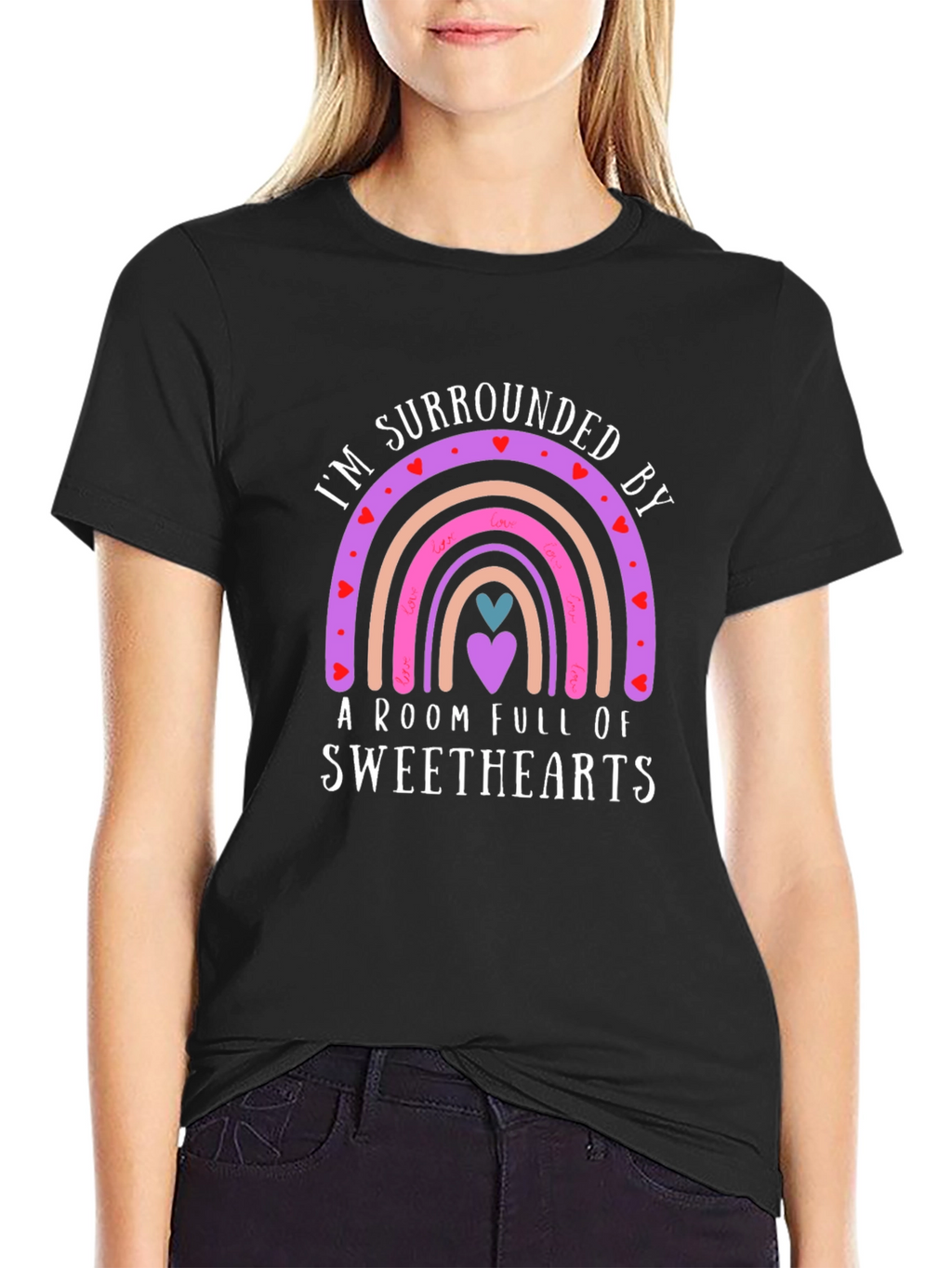 Sweethearts Rainbow Valentines Day T-Shirt