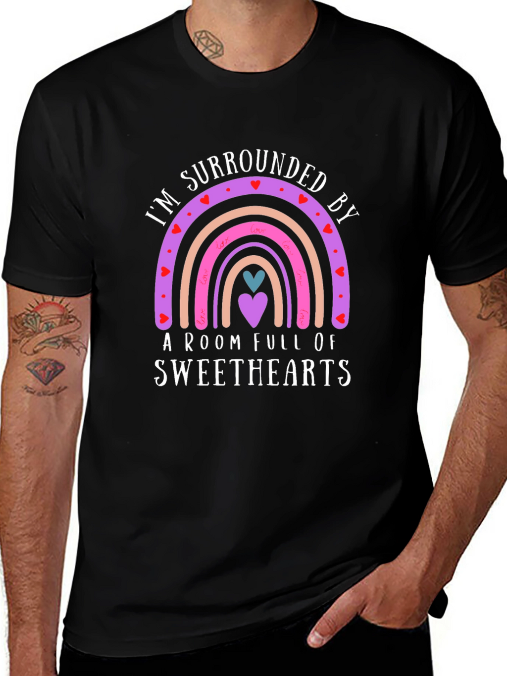 Sweethearts Rainbow Valentines Day T-Shirt