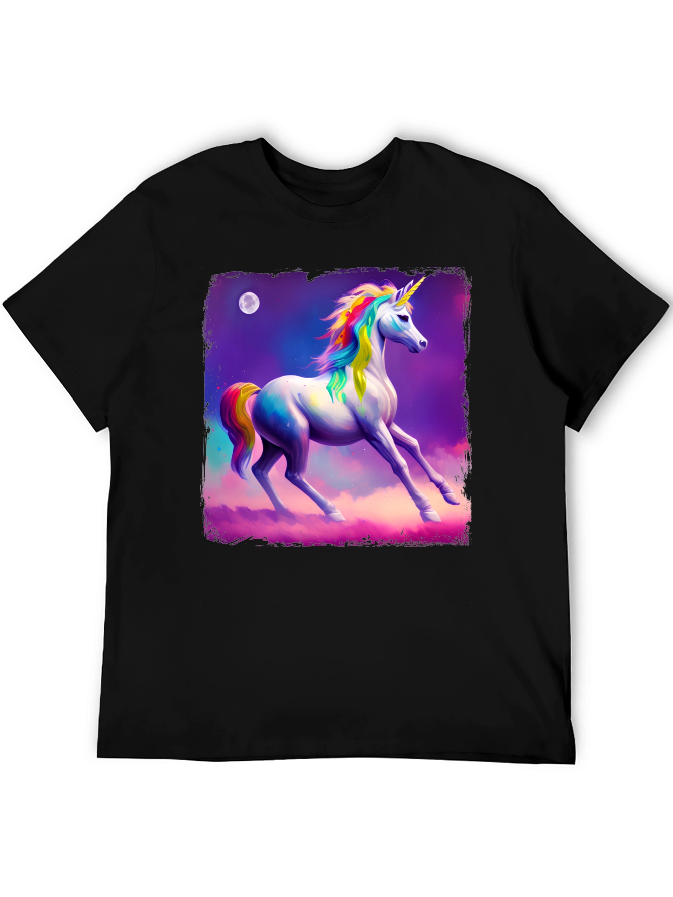 Unicorn Graphic Tee - Magical Rainbow Design