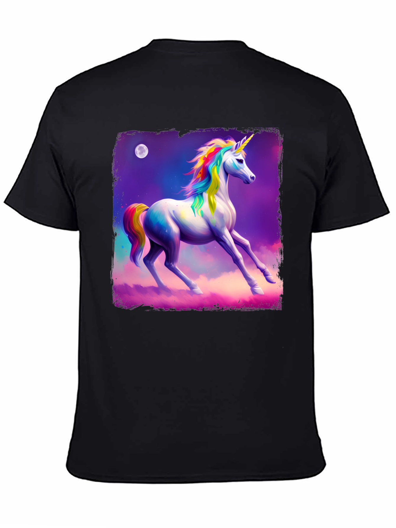 Unicorn Graphic Tee - Magical Rainbow Design