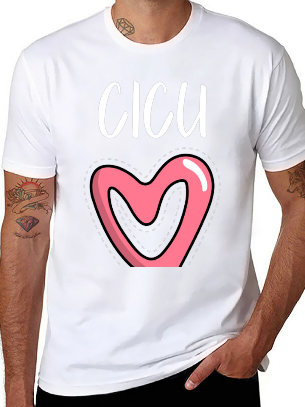 Cicu Heart Graphic Tee - Cute Nurse Life Shirt