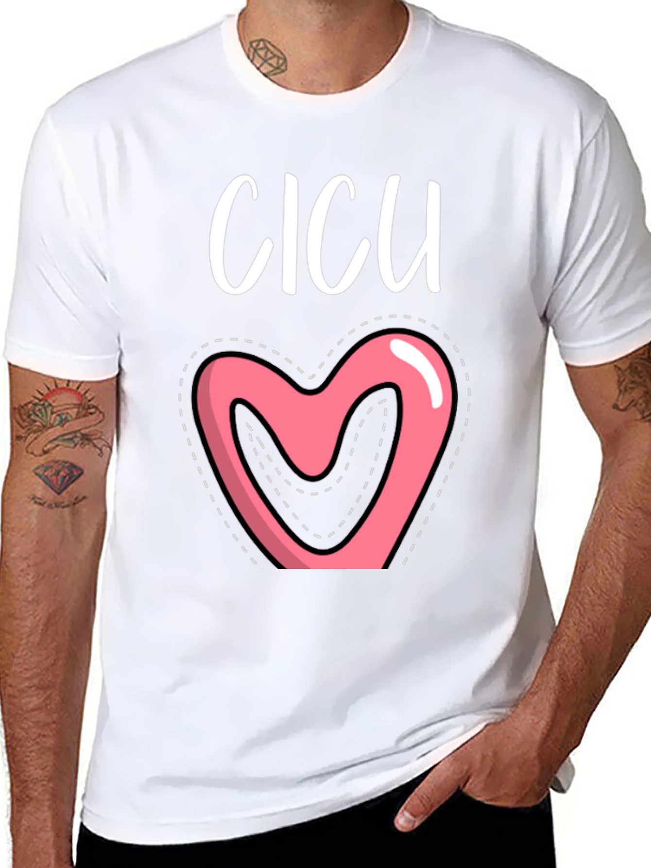 Cicu Heart Graphic Tee - Cute Nurse Life Shirt