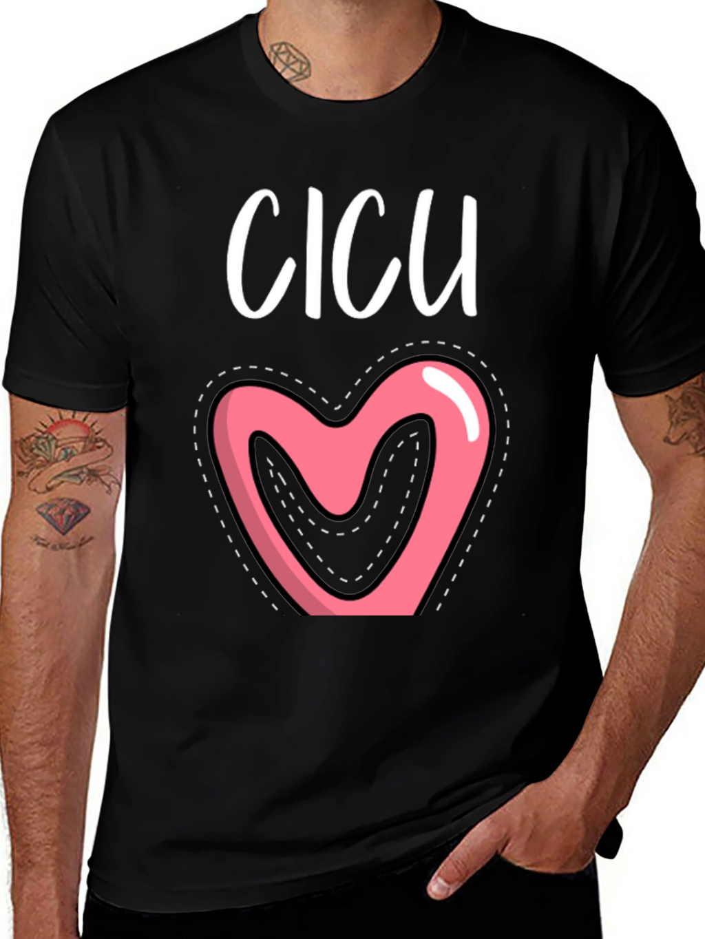 Cicu Heart Graphic Tee - Cute Nurse Life Shirt