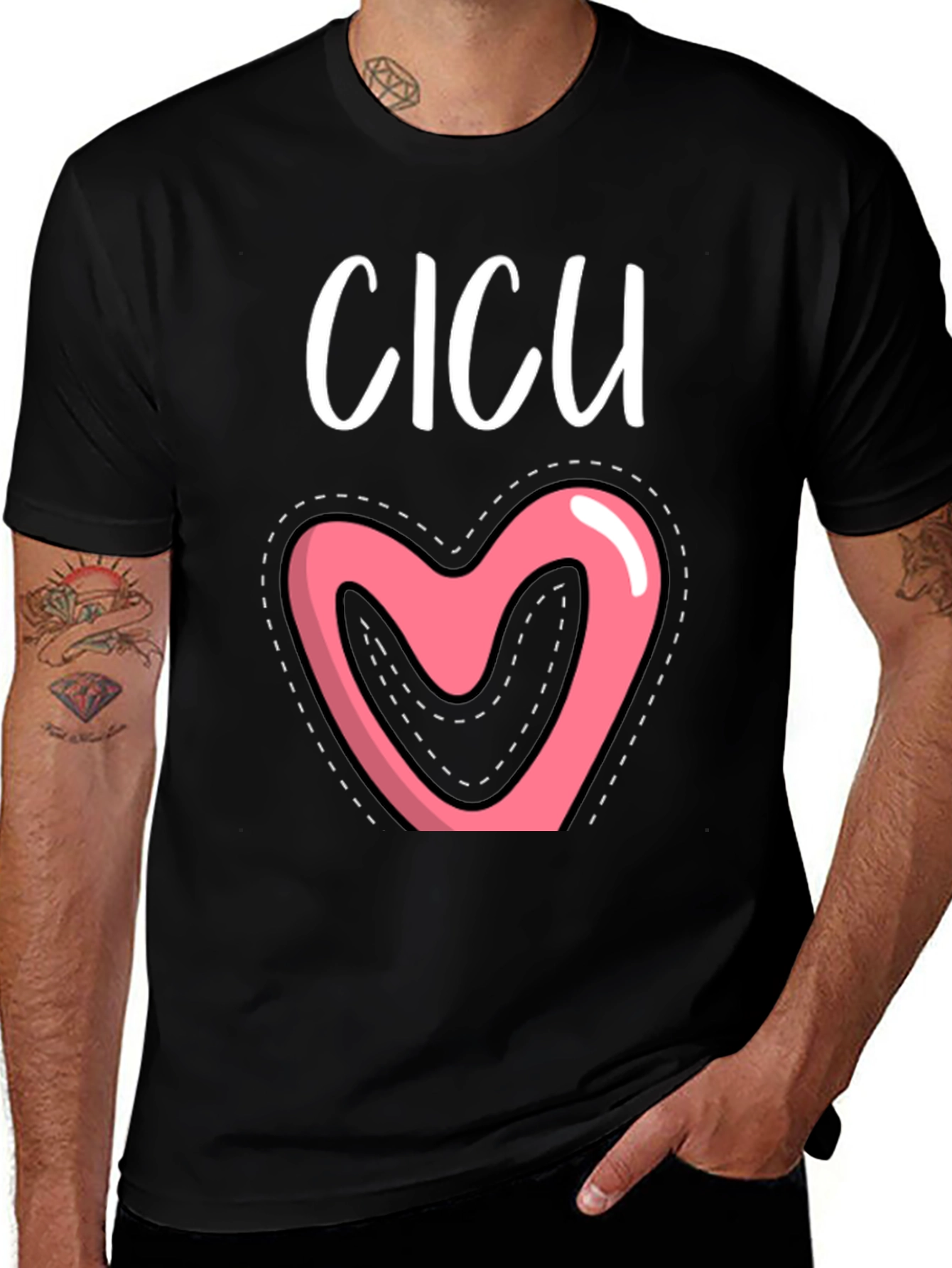 Cicu Heart Graphic Tee - Cute Nurse Life Shirt