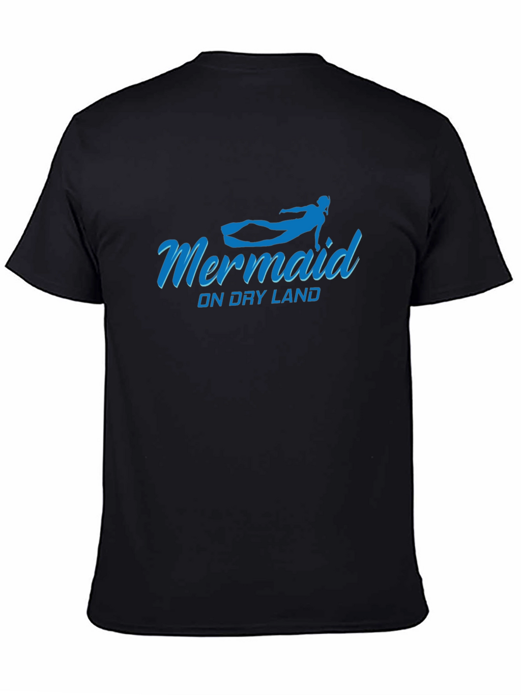 Mermaid On Dry Land Graphic Tee - Black