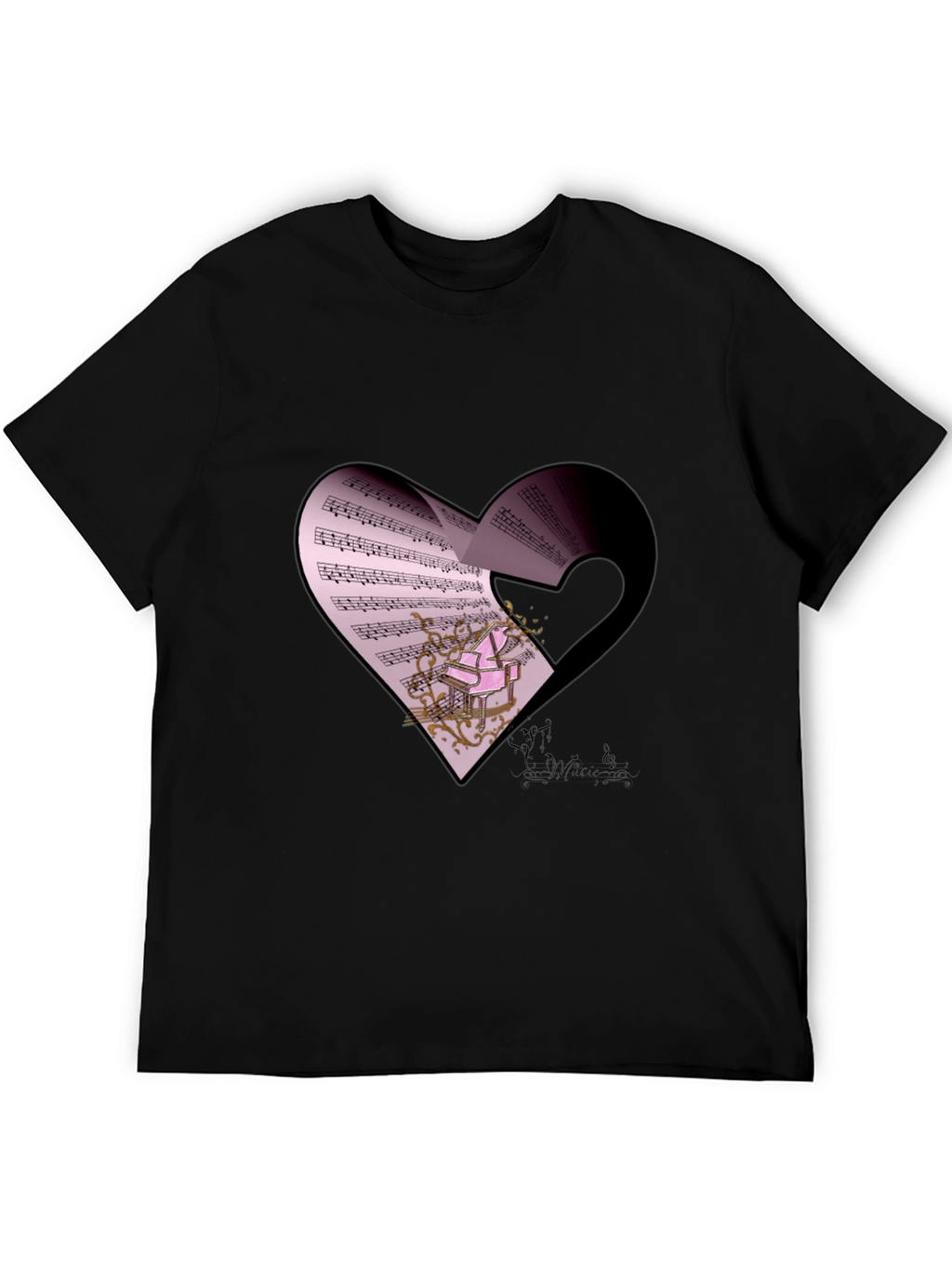 Musical Heart Graphic T-Shirt