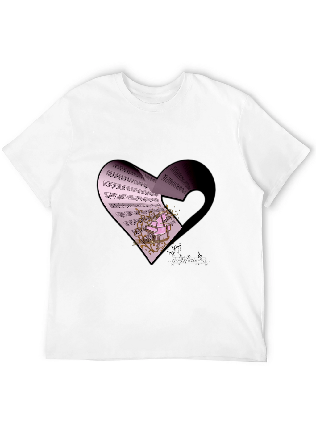 Musical Heart Graphic T-Shirt