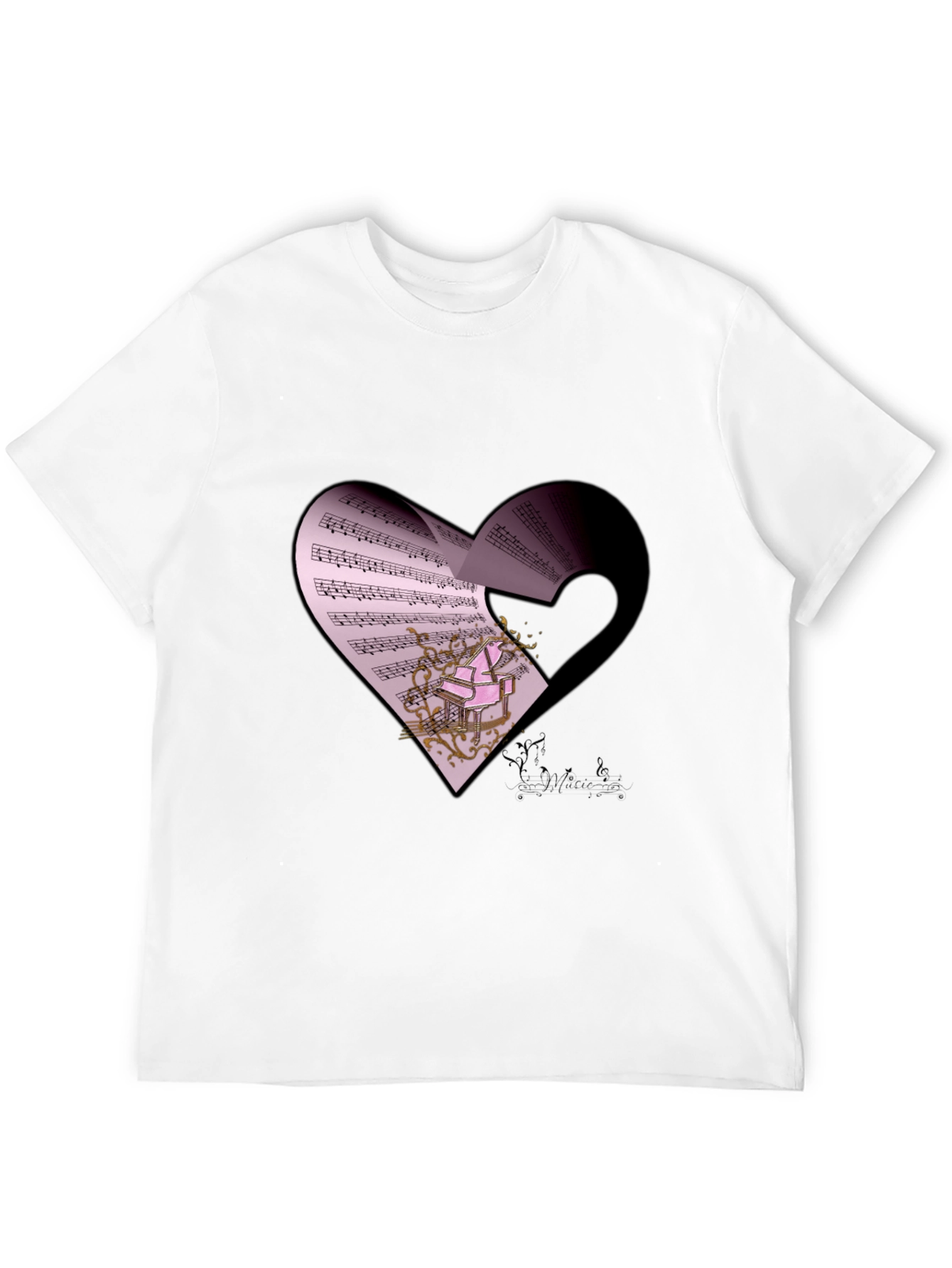 Musical Heart Graphic T-Shirt