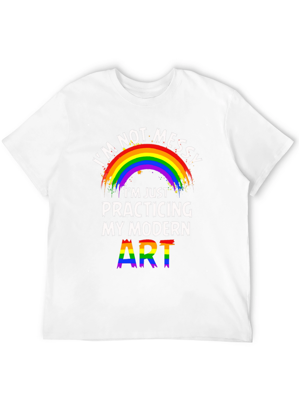 Funny Modern Art Rainbow T-Shirt