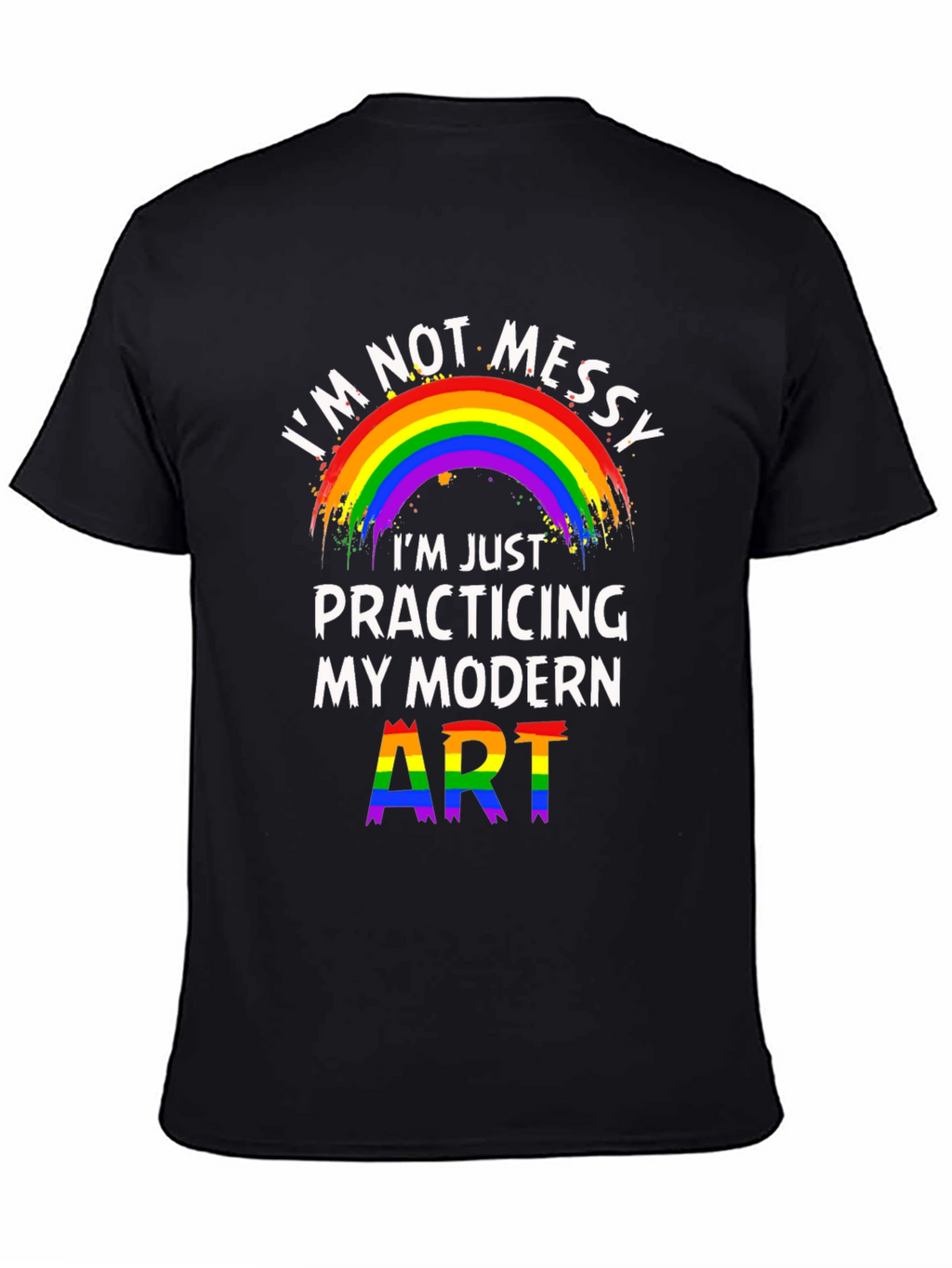 Funny Modern Art Rainbow T-Shirt