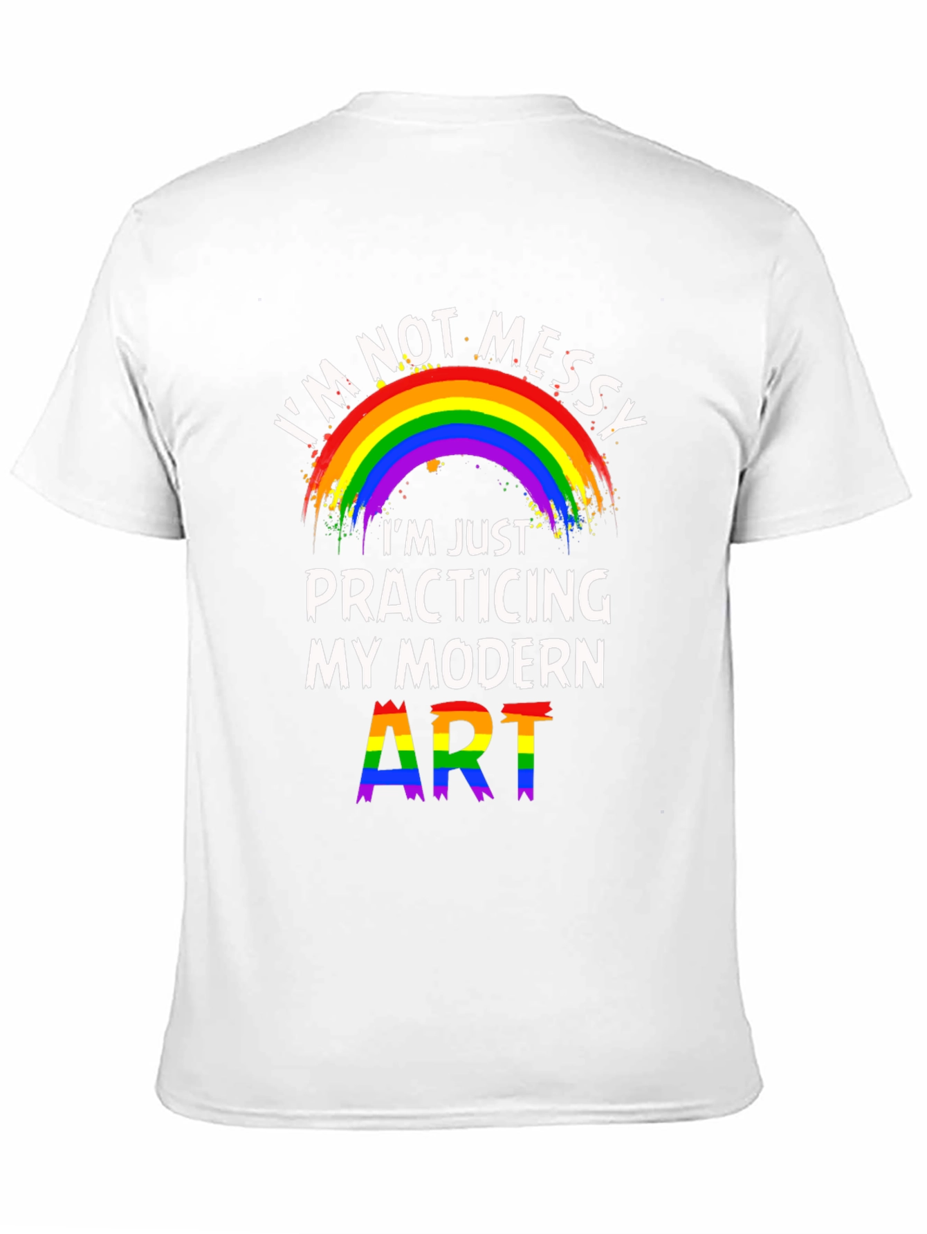 Funny Modern Art Rainbow T-Shirt