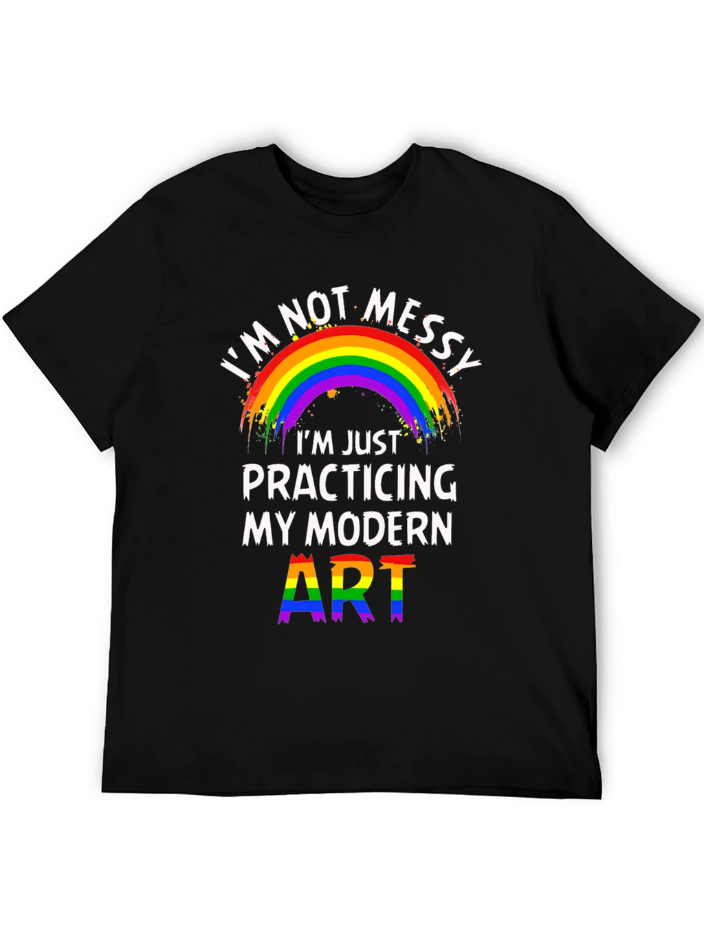 Funny Modern Art Rainbow T-Shirt