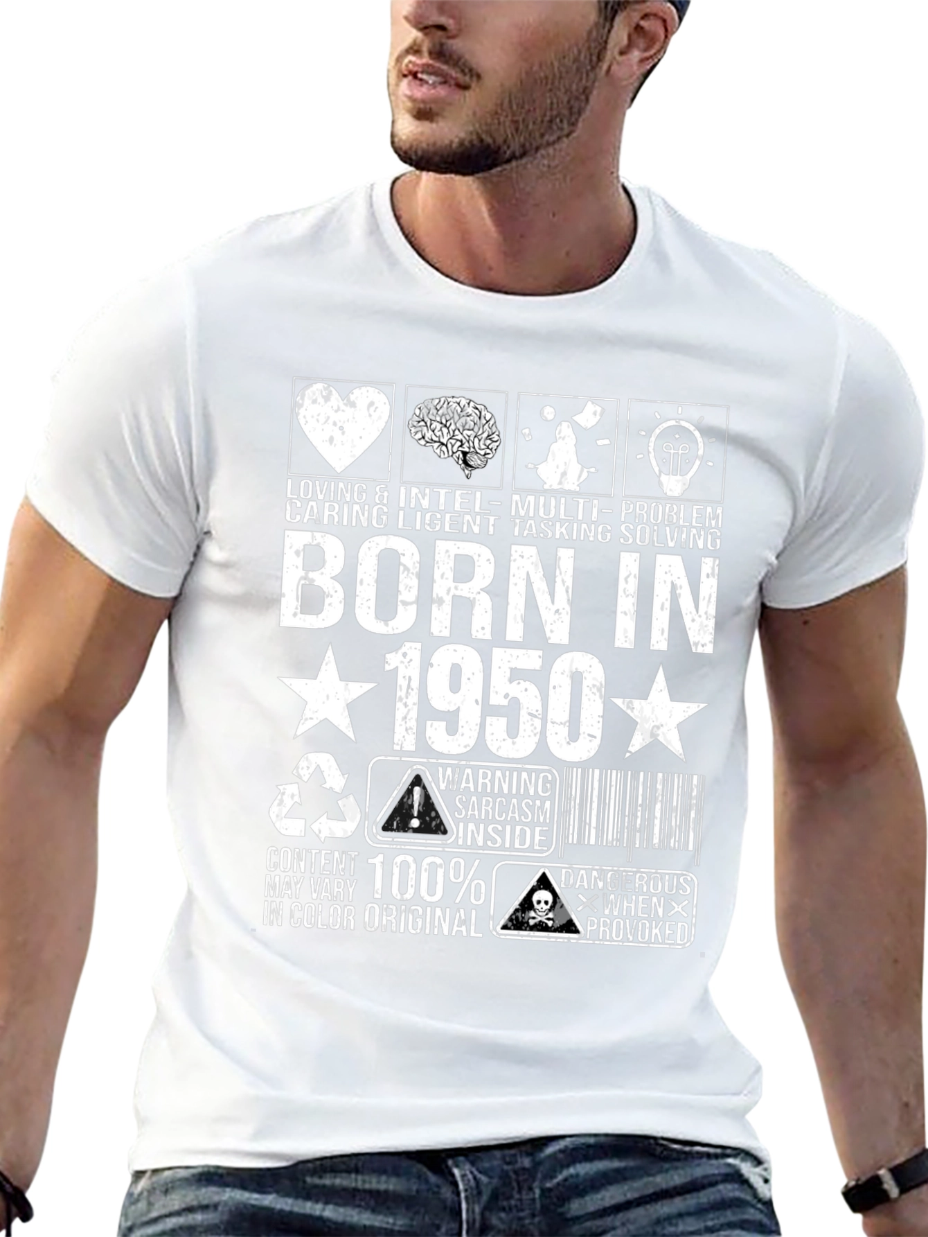 Born in 1950 Sarcastic Humor Graphic Tee