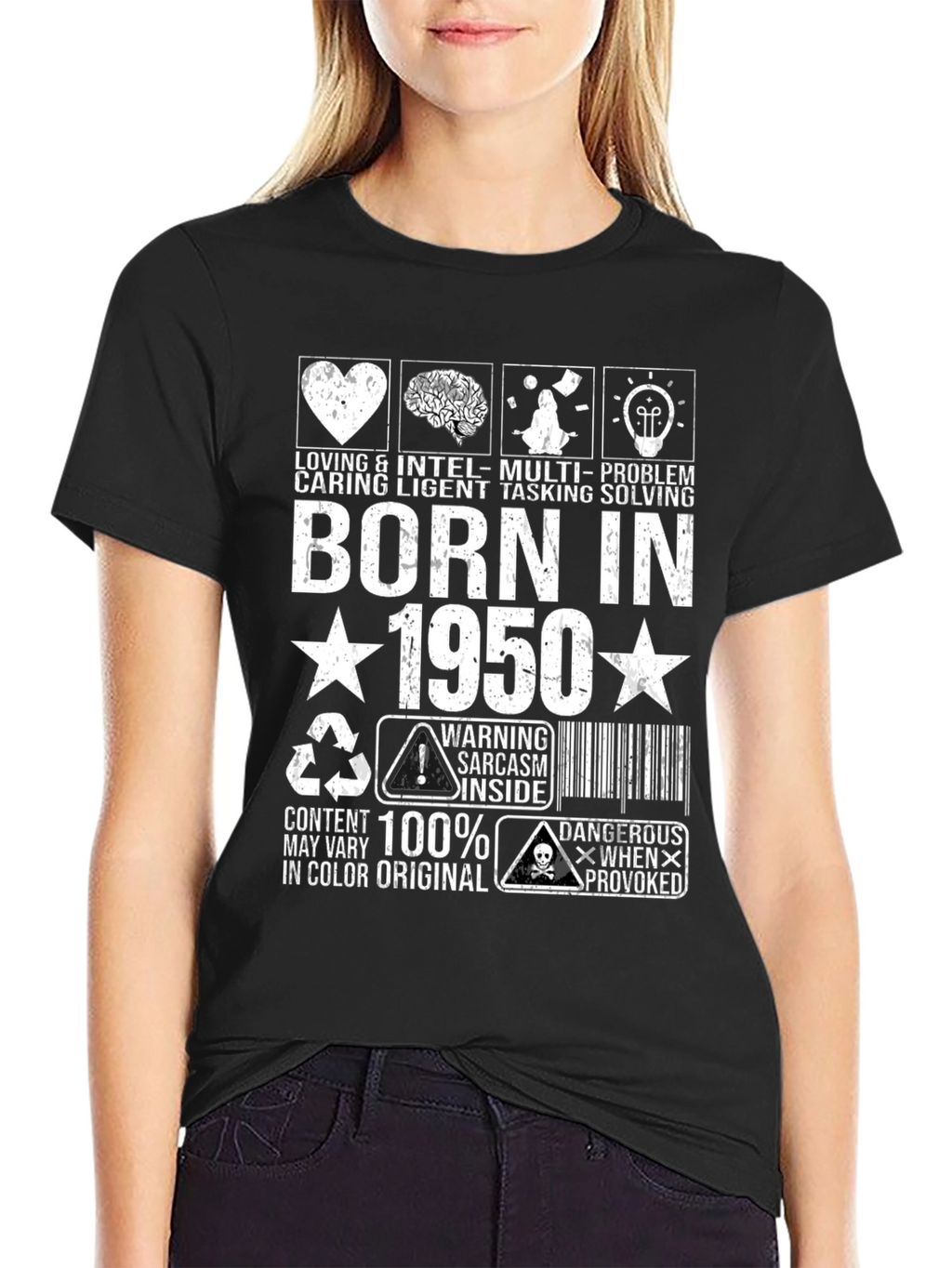 Born in 1950 Sarcastic Humor Graphic Tee