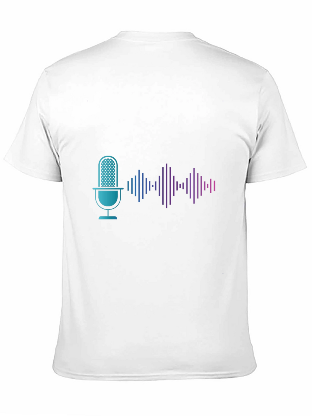 Podcast Microphone Wave Graphic Tee