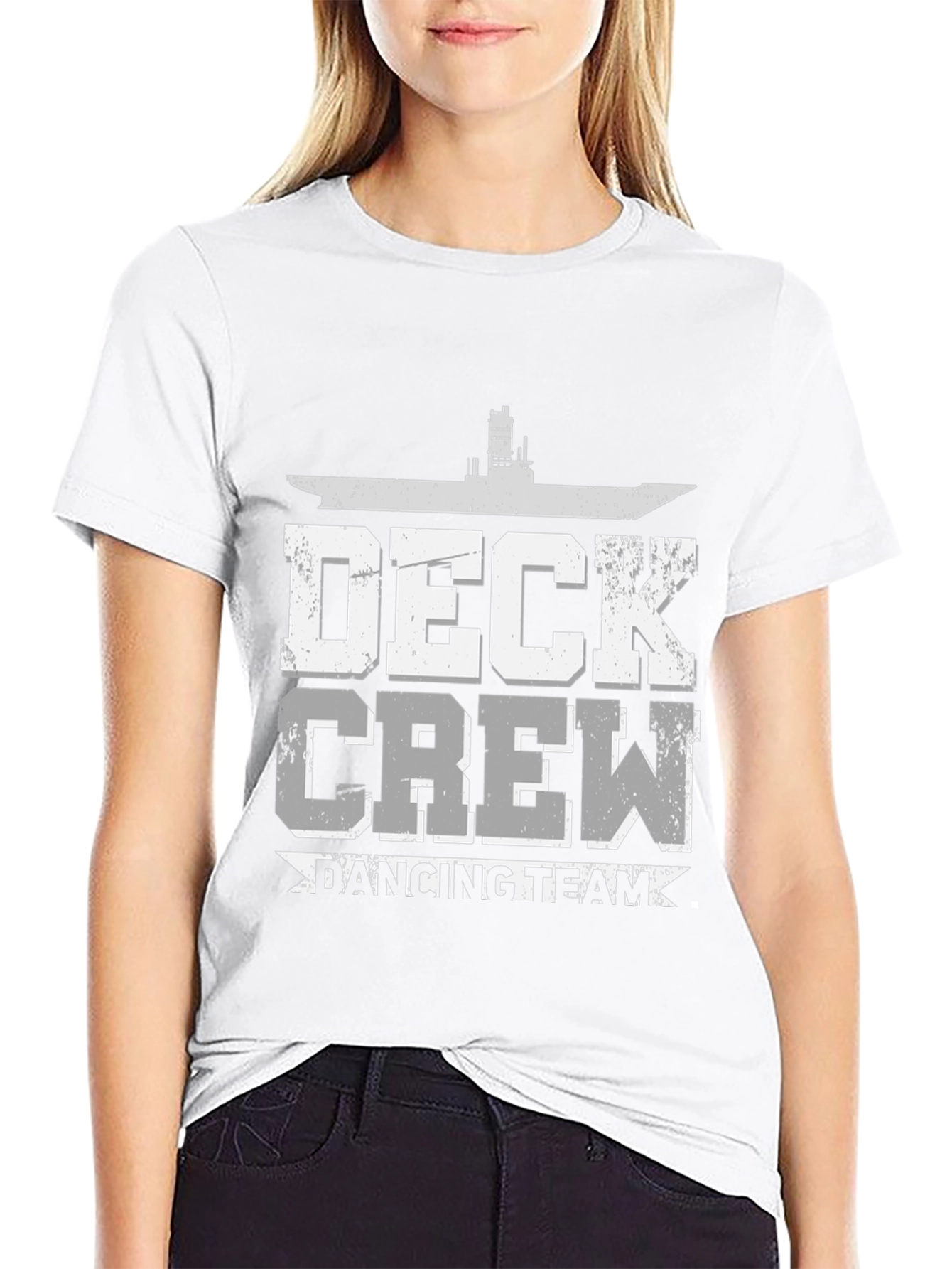 Deck Crew Dancing Team Black Graphic Tee