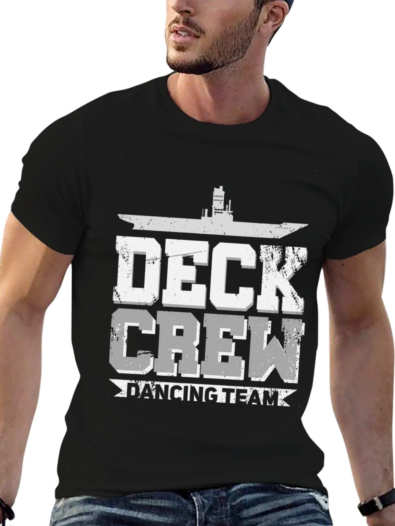 Deck Crew Dancing Team Black Graphic Tee