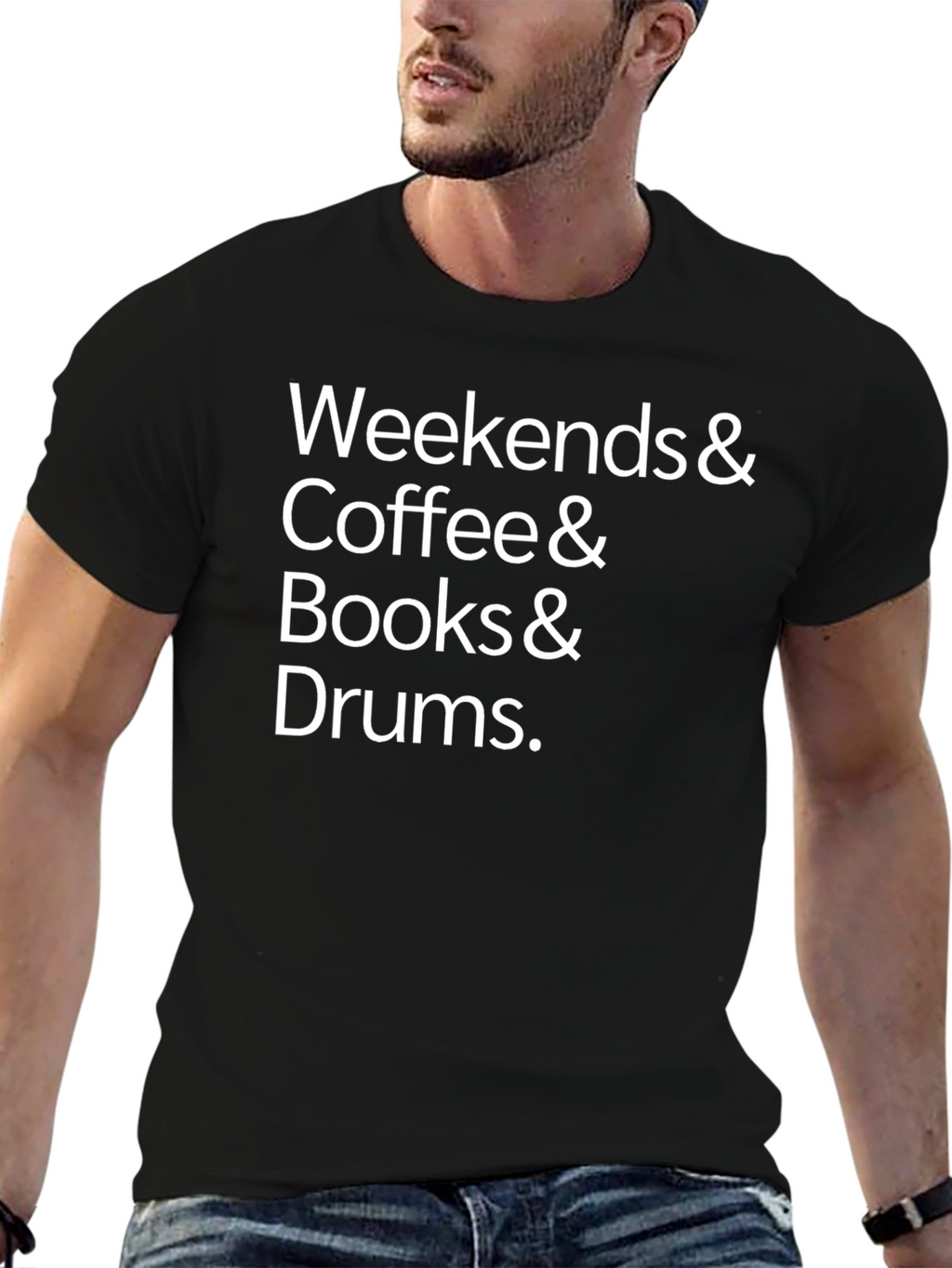 Weekends & Coffee & Books & Drums T-Shirt