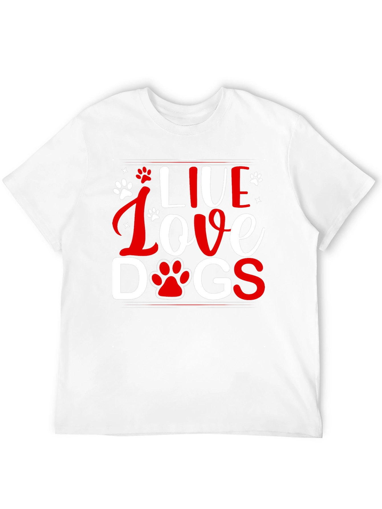 Live Love Dogs Graphic Tee - Unisex T-Shirt