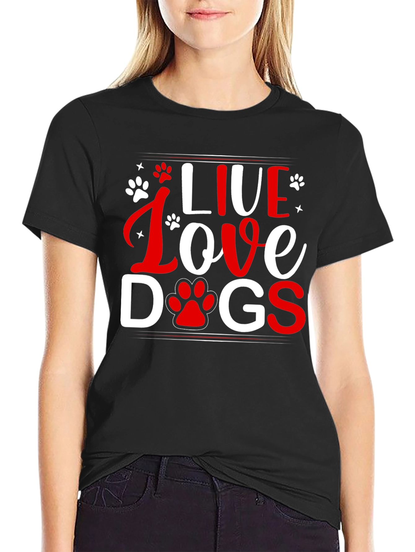 Live Love Dogs Graphic Tee - Unisex T-Shirt