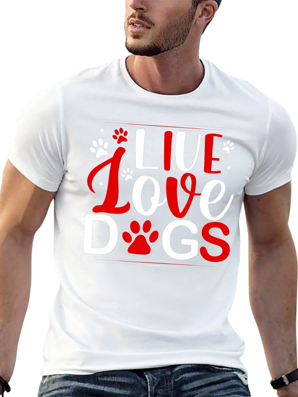 Live Love Dogs Graphic Tee - Unisex T-Shirt