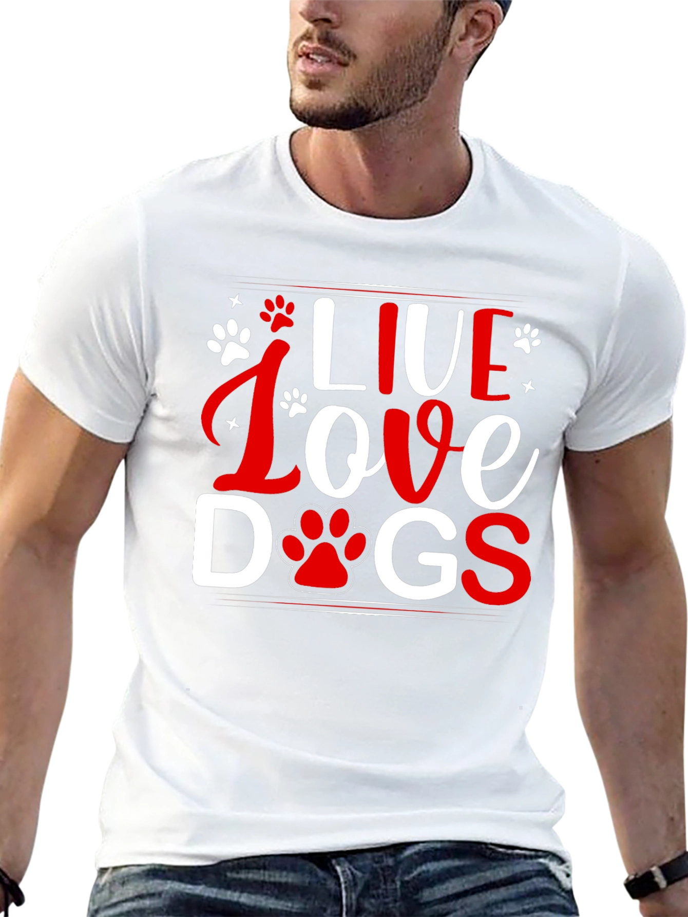 Live Love Dogs Graphic Tee - Unisex T-Shirt
