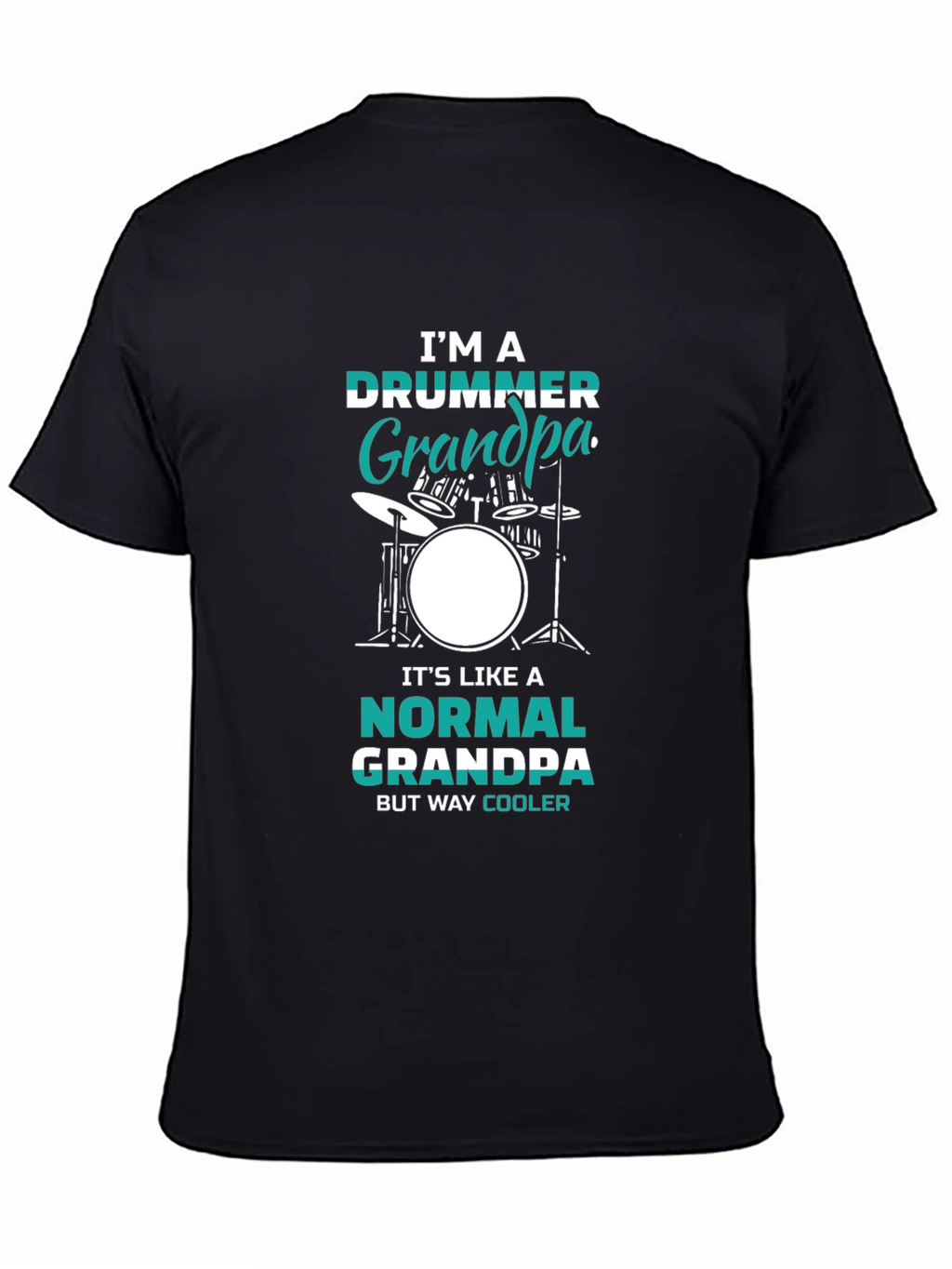 Drummer Grandpa Graphic T-Shirt - Cool Grandpa