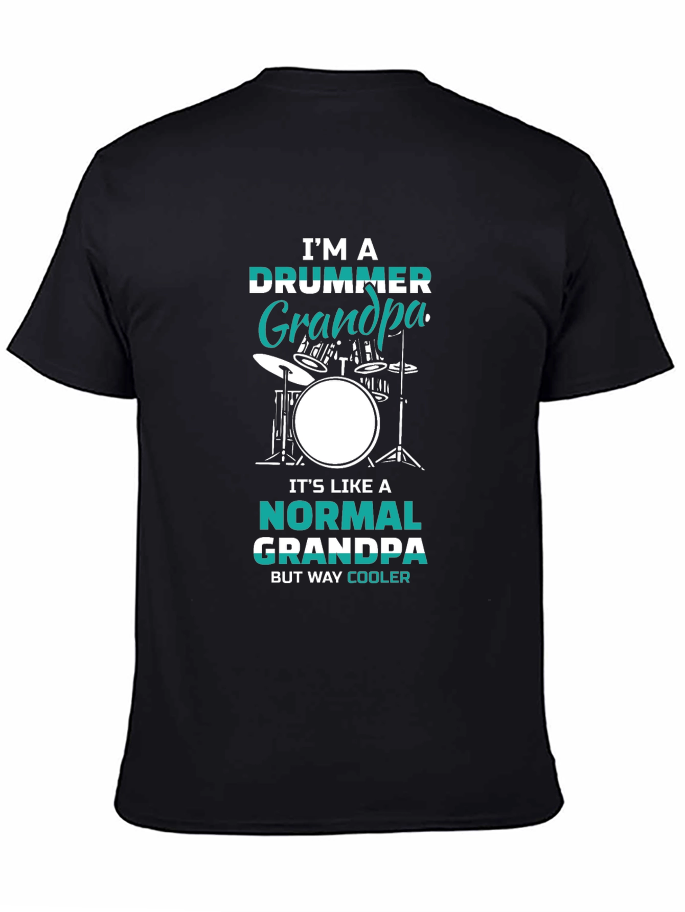 Drummer Grandpa Graphic T-Shirt - Cool Grandpa